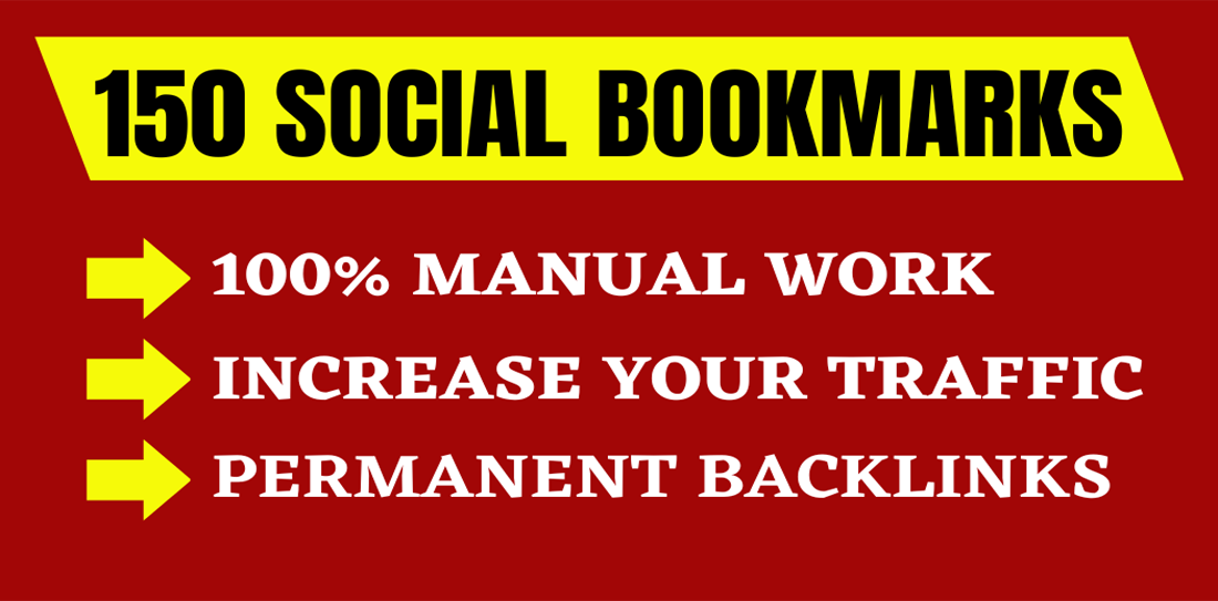 Add Your Website Top 150 High Quality Social Bookmarks/Bookmarking Sites 