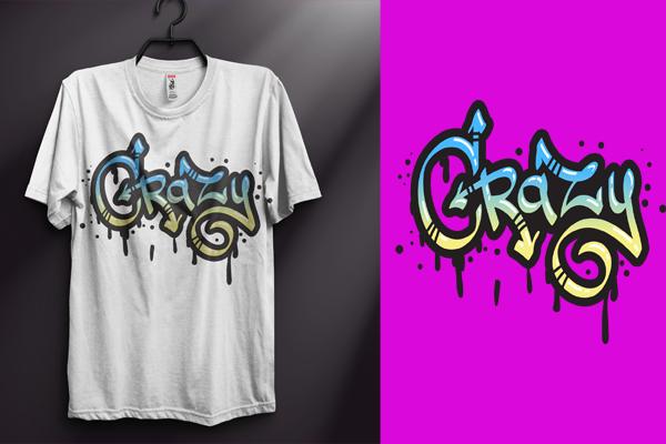 I will design custom modern typography T Shirt