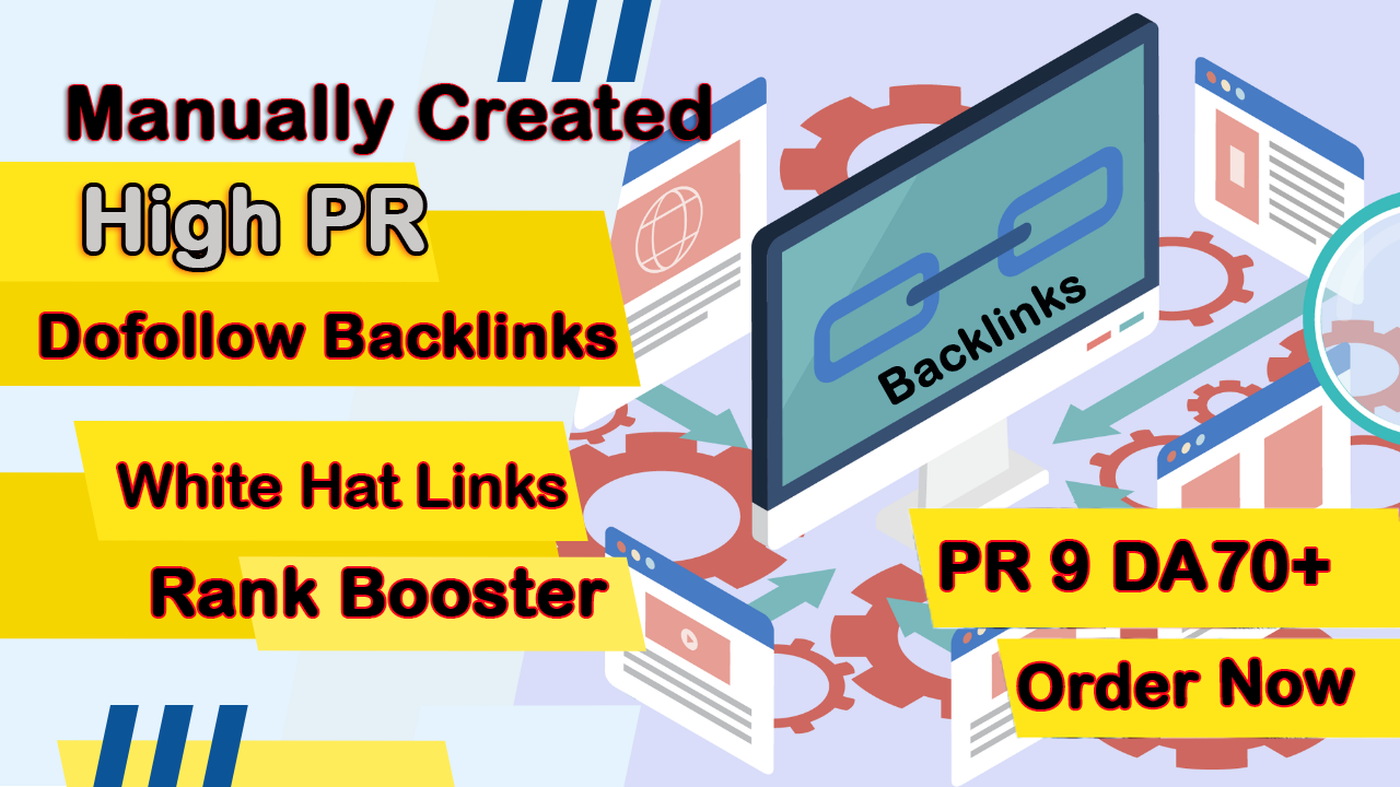 I will create 20 white hat high pr DA70+ dofollow bac...