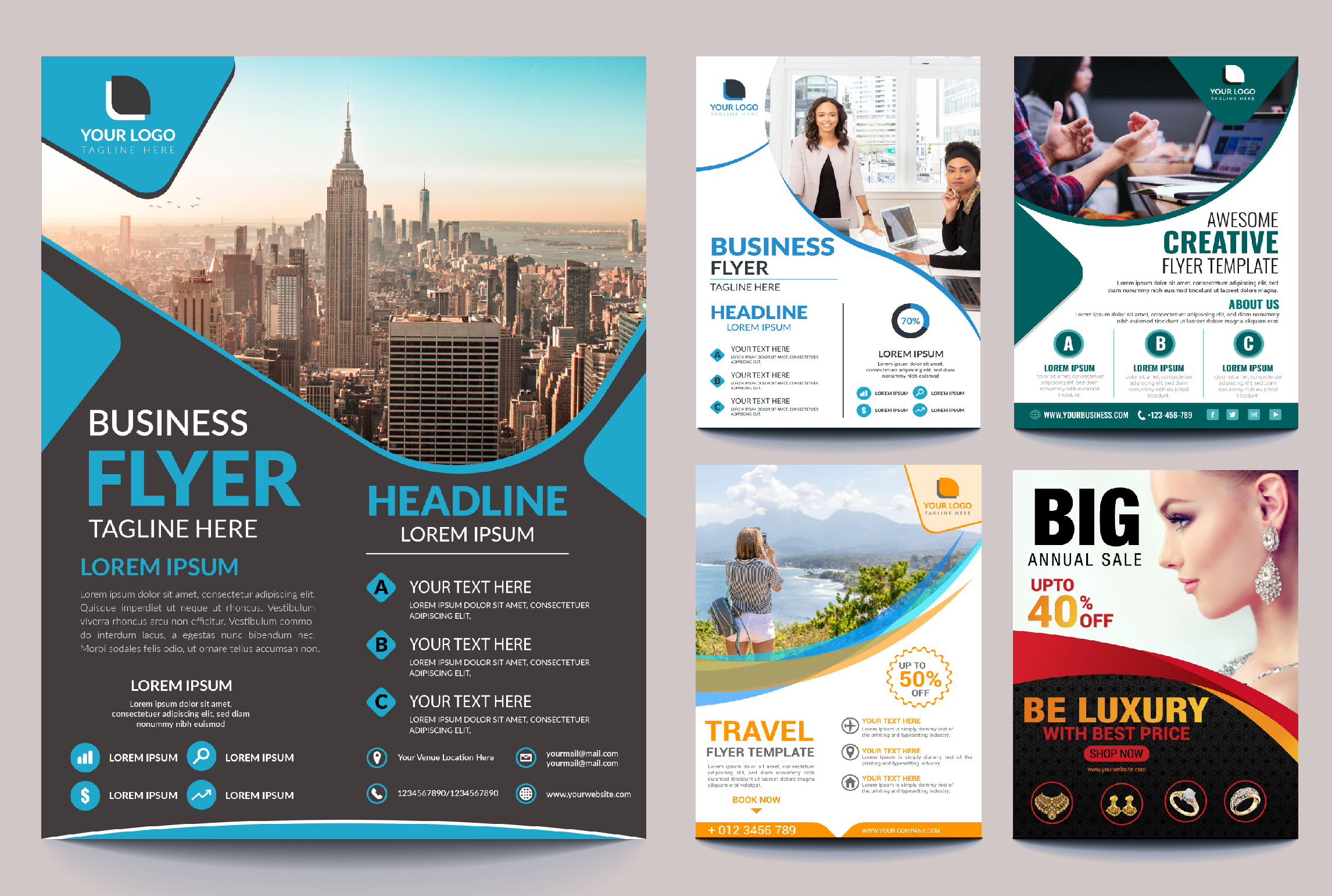 I will design creative corporate flyer design, brochure or leaflet