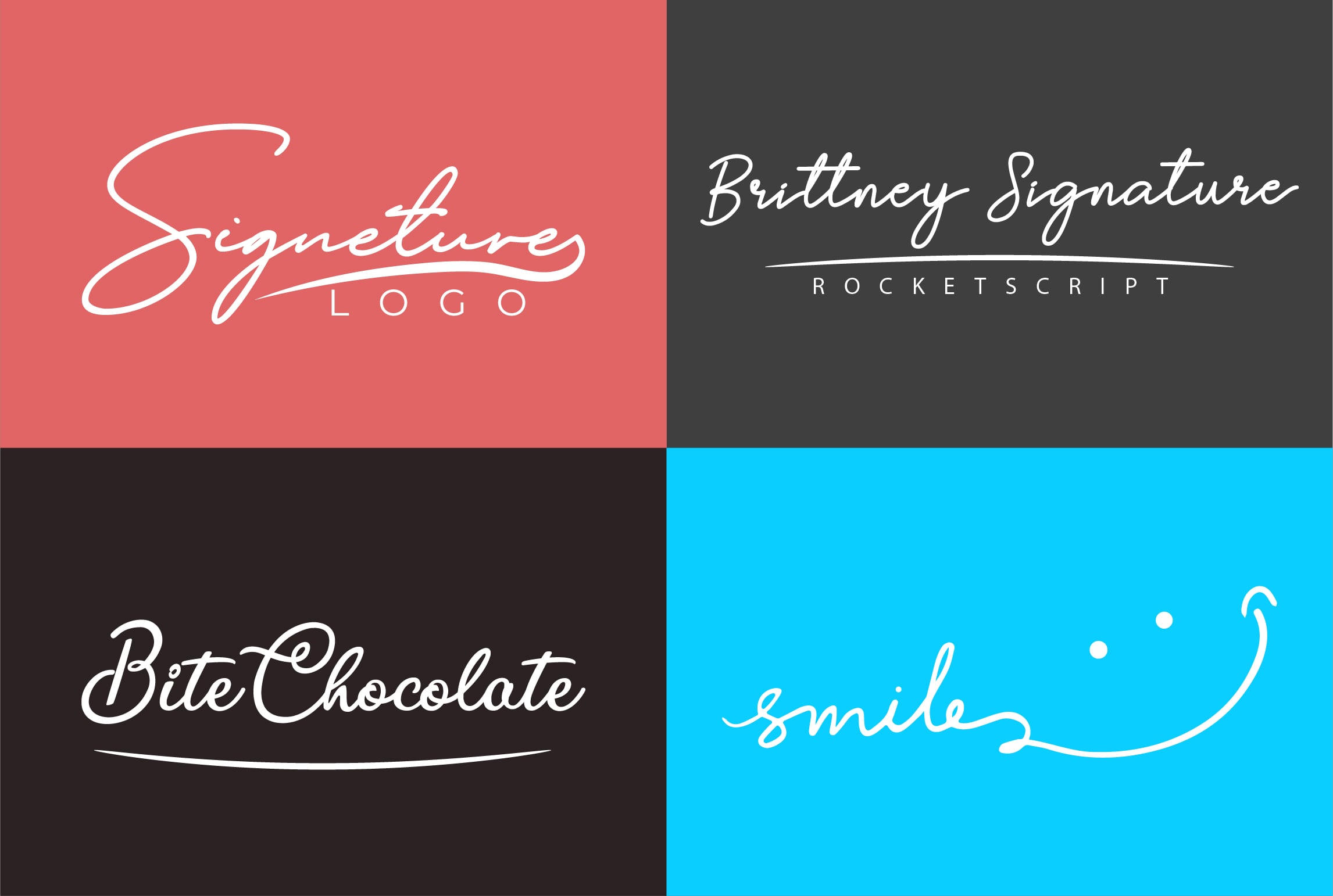 I will do professional signature logo and luxury elegant feminine logo