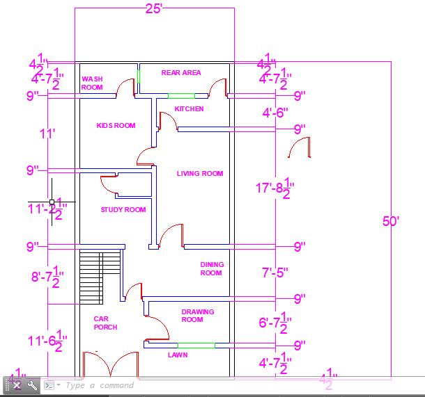 I can create 2D house plan in Autocad