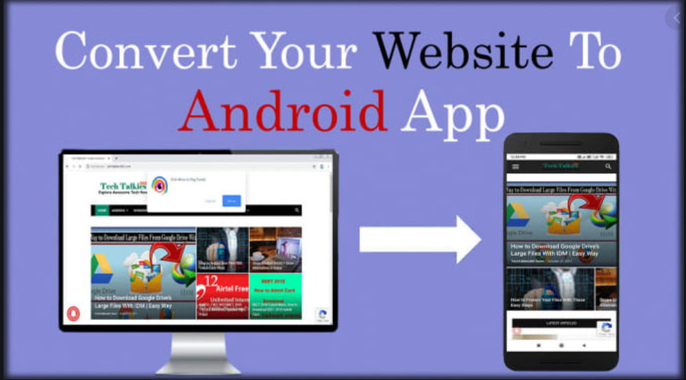 Convert website to android app using WebView