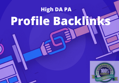 300 Profile backlinks high DA PA without Spam score 