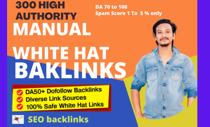 150 SEO backlinks white hat manual link building service for google top ranking