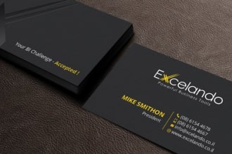 I will design unique modern, luxury business card business card design.