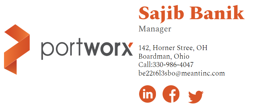 I will make modern clickable HTML email signature.