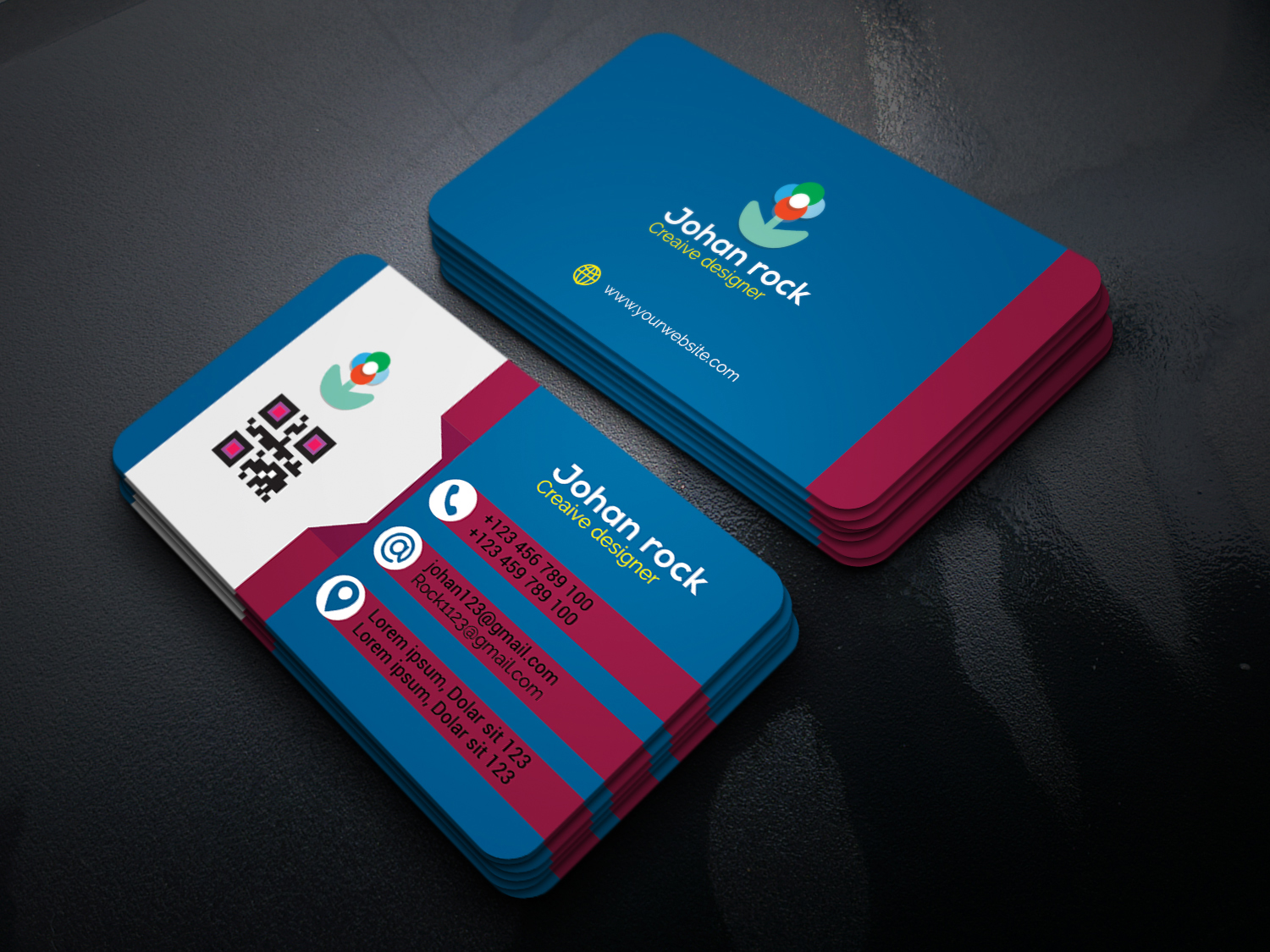 I will create, modern Printable business card design for you. for $2 ...