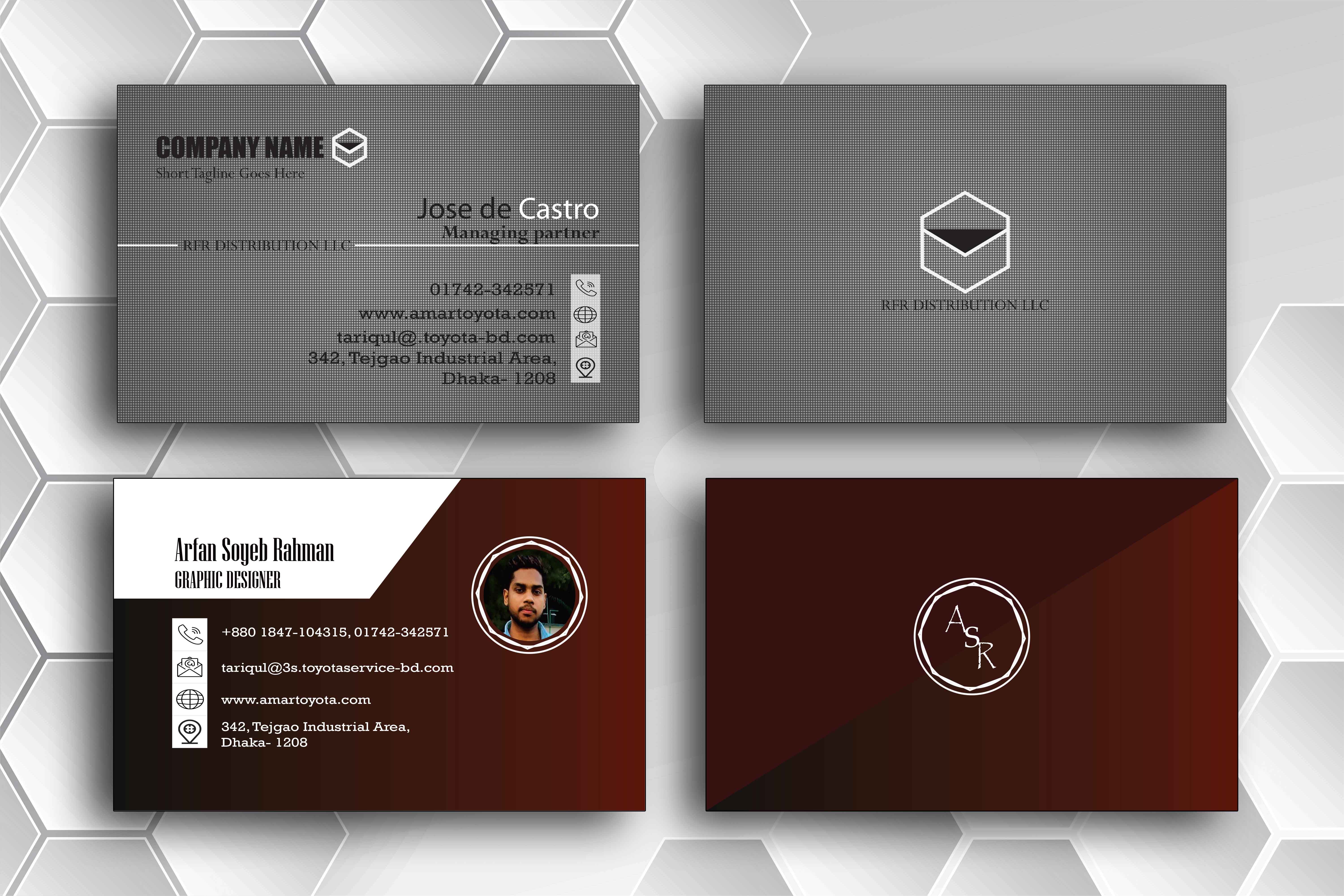 I will provide professional and creative business card design 