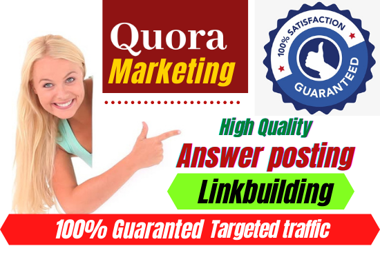 Boost your website with 20+ Quora Answer For Your Business,Website Targeted Traffic 