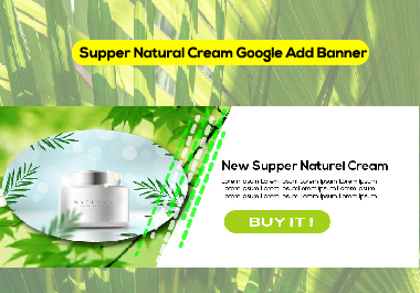 Supper Natural Cream Google Ad Banner