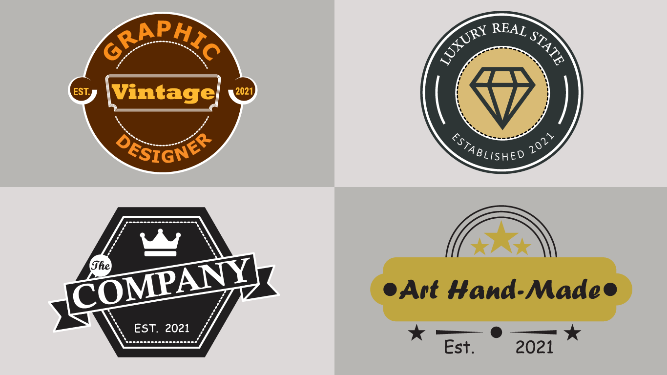 I will design an awesome retro vintage logo