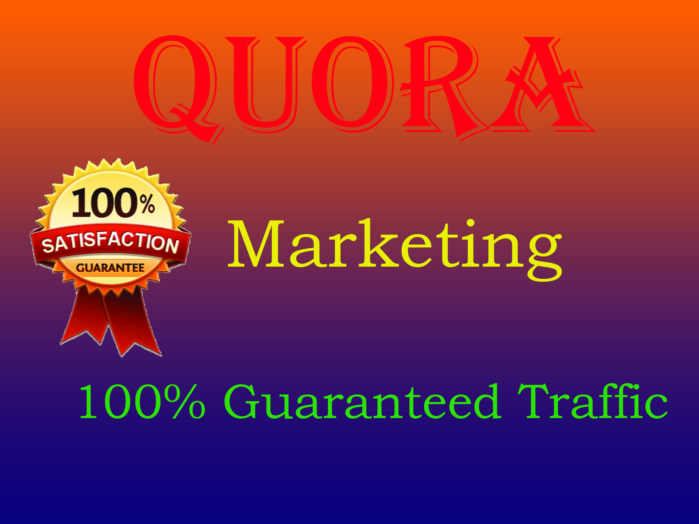 Provide 10 quora answers for guaranteed targeted traf...
