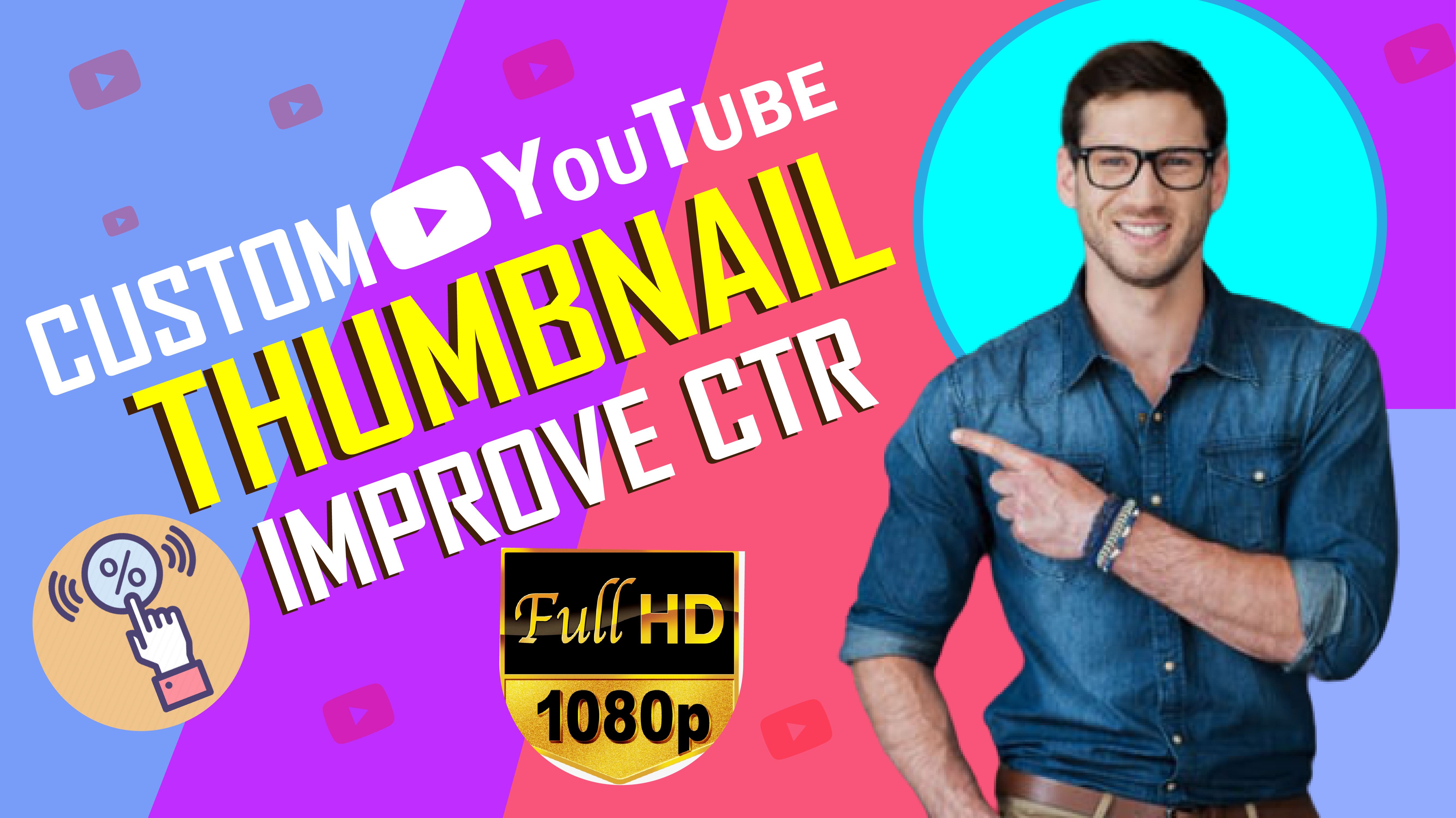 I will design amazing YouTube thumbnail in 2 hours for $1 - SEOClerks