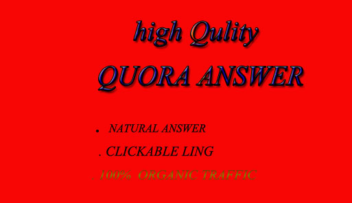 50 Quora Answer And 100 Organic Traffic