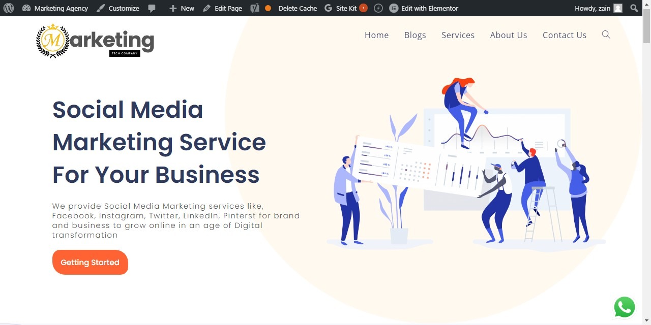 I Will Create And Design A Professional Wordpress Website Using Elementor Page Builder