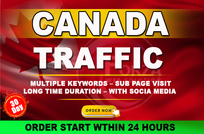 I will drive 10000 niche target CANADA website traffic to Link web shop product 