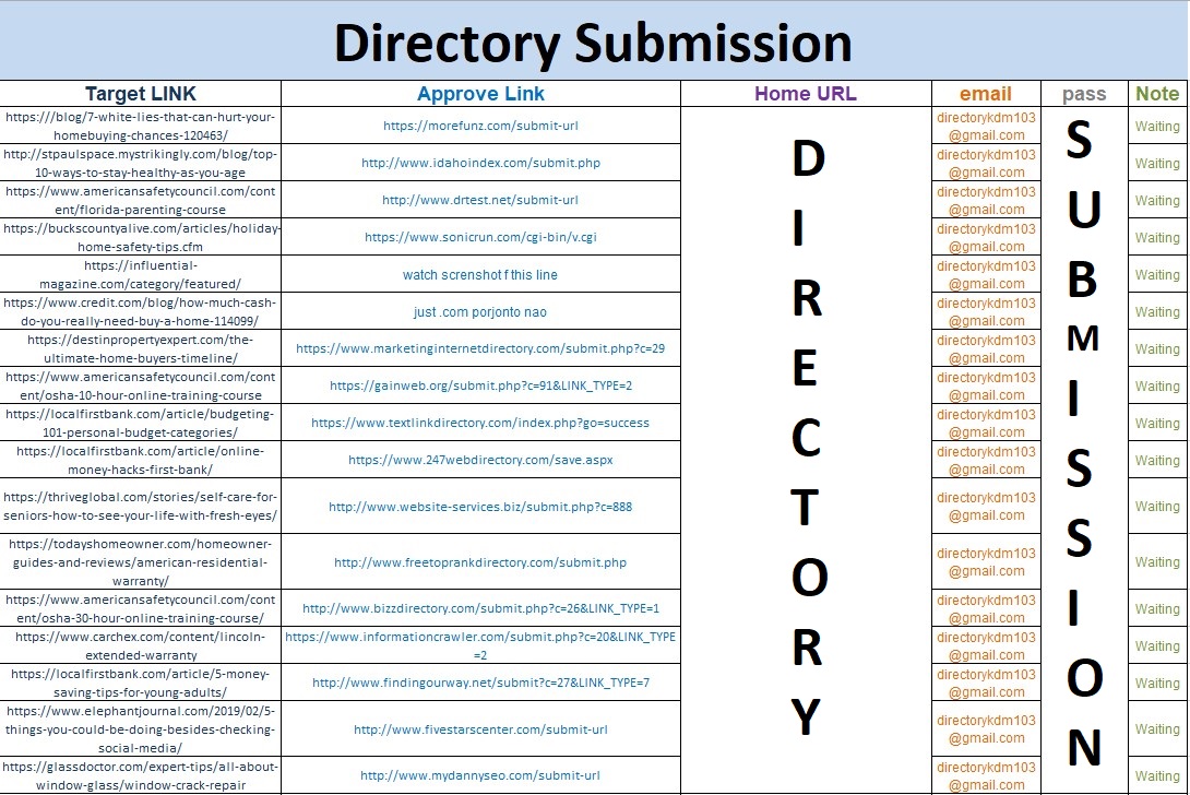 I will do high authority directory submission to 200 website manually within 48 hours