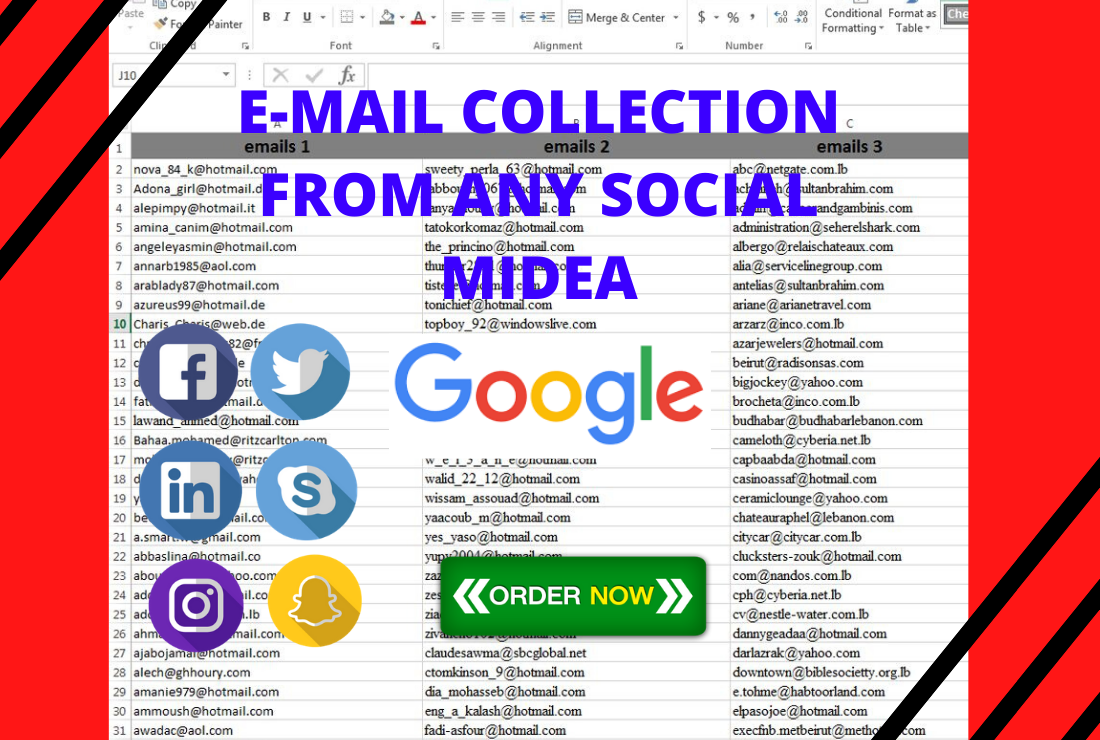 5K Email List building for Marketing 