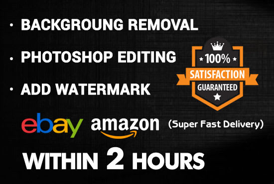 I will remove background and add watermark,logo