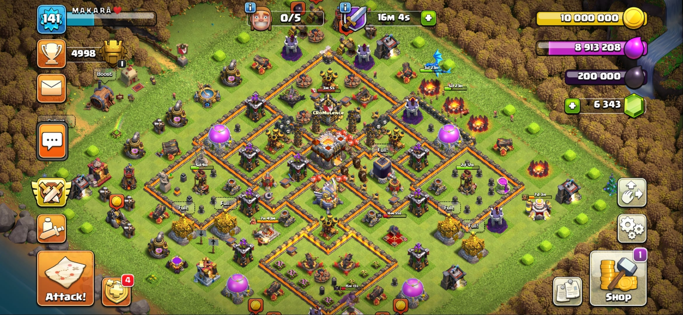 I will trophy up to legend in any divisions clash of clans account