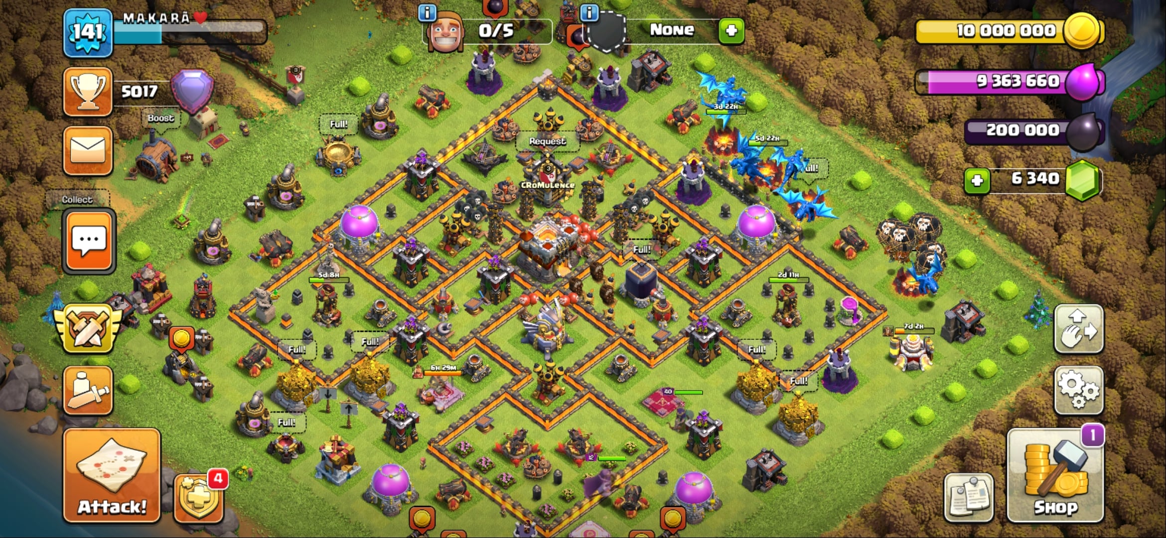 I will trophy up to legend in any divisions clash of clans account