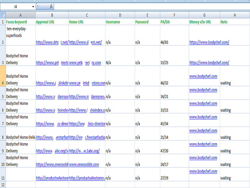 I will do provite 200 directory submission backlink / Link building manually