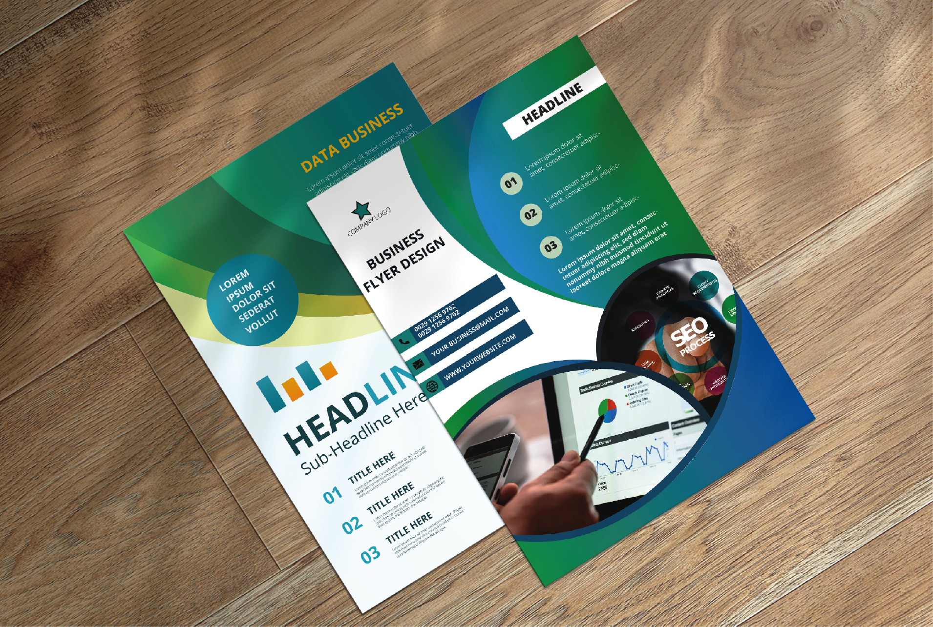 I will do creative business flyer design on time