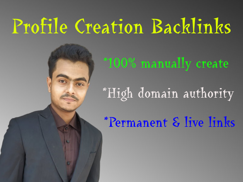 I will do 120 social profile setup or profile creation backlinks on high da website