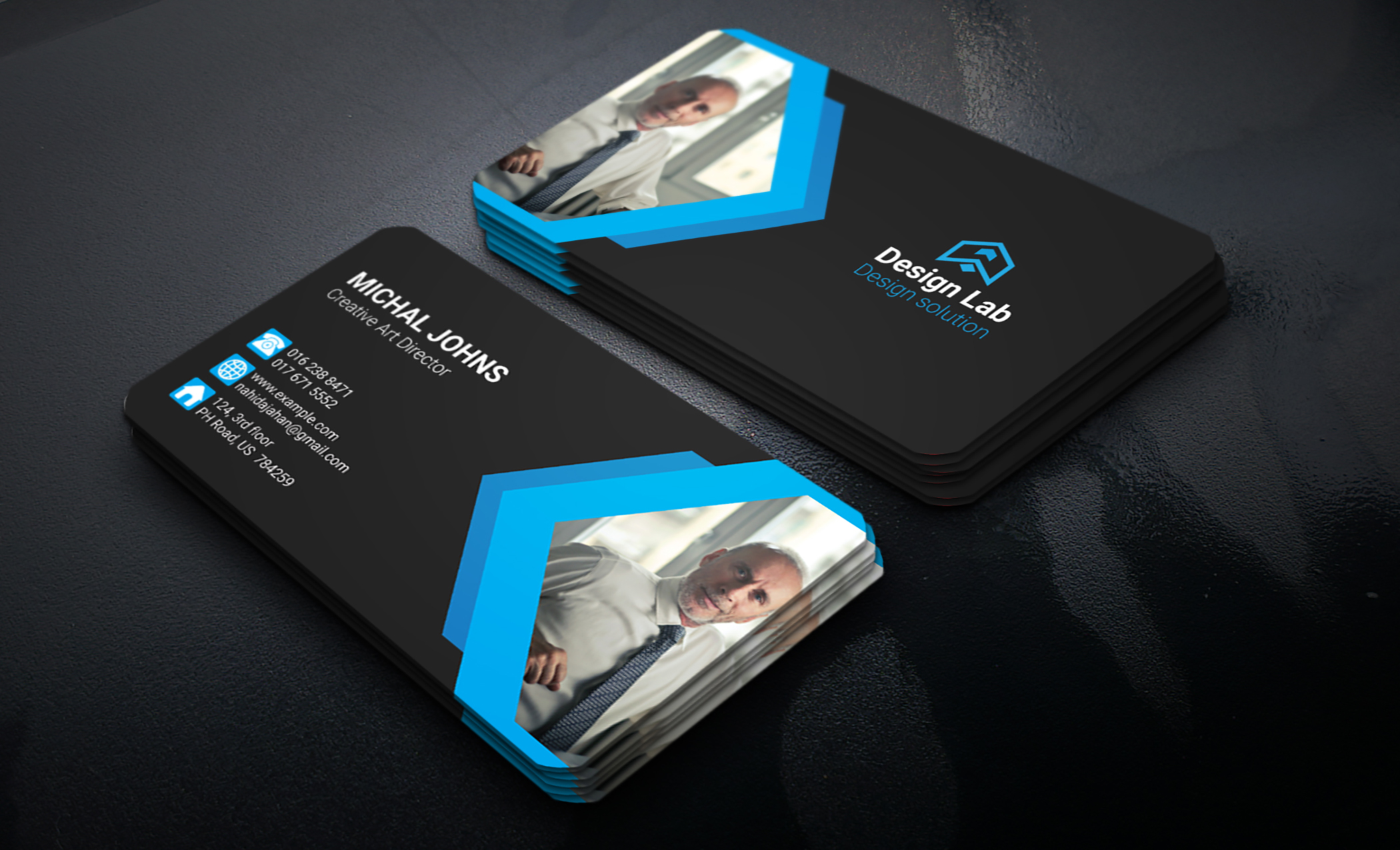 I will design professional modern minimal business card and stationery items