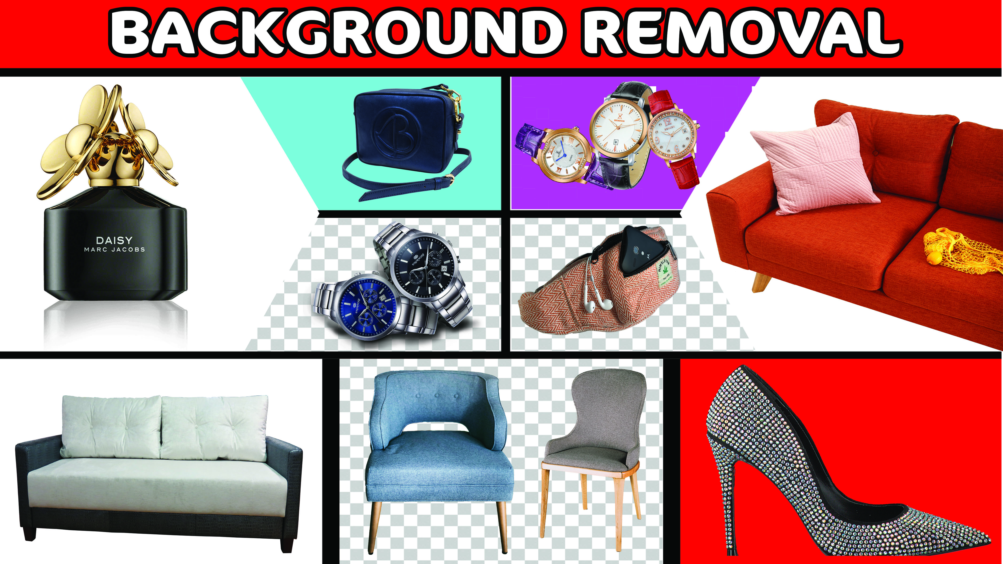 I will do photoshop editing and background removal for online product images