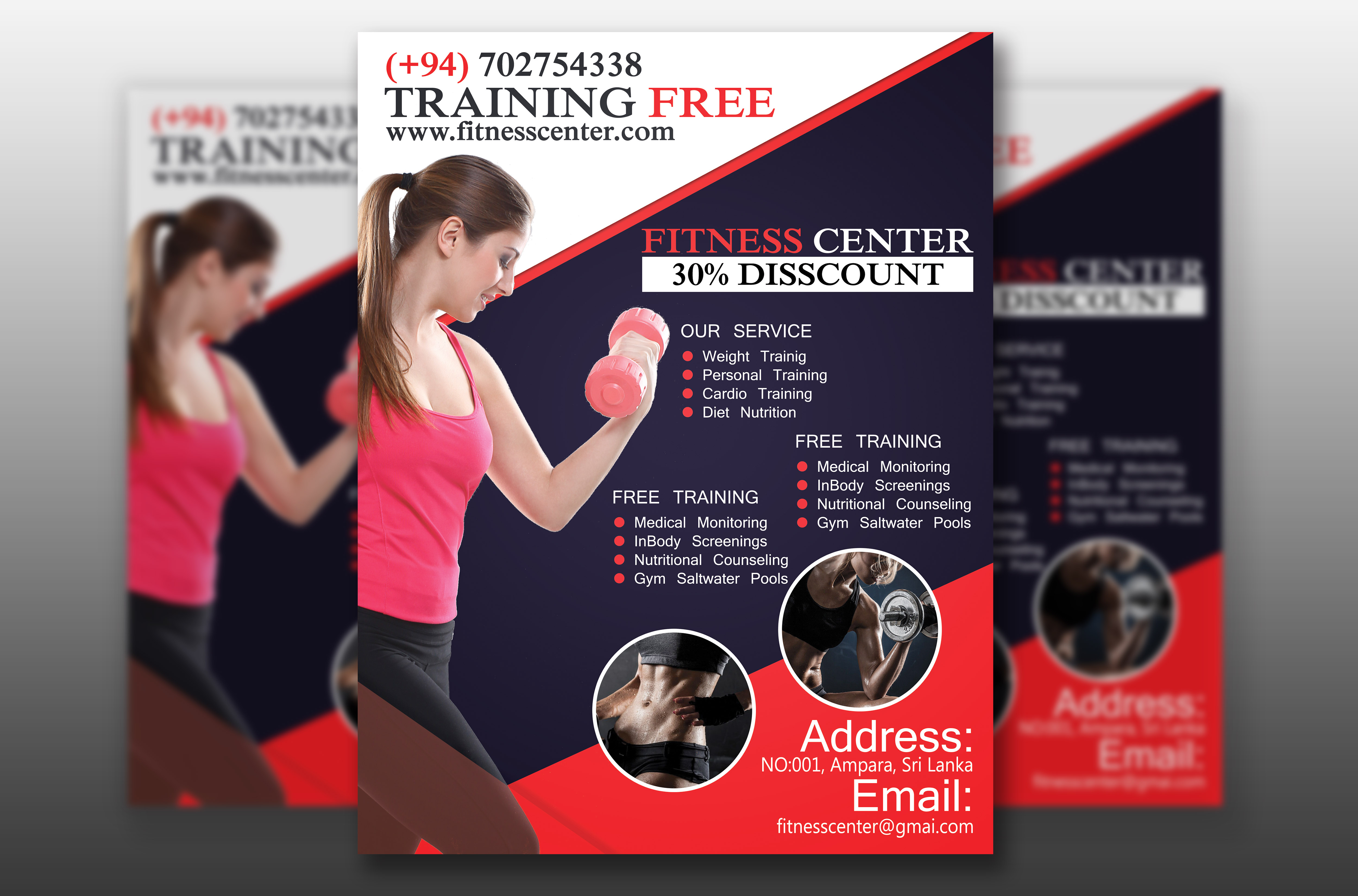 I Will Make Creative Fitness Gym Workout Sports Flyer Brochure And Poster For 2 Seoclerks
