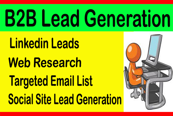 I will do b2b lead generation,Email List and web research