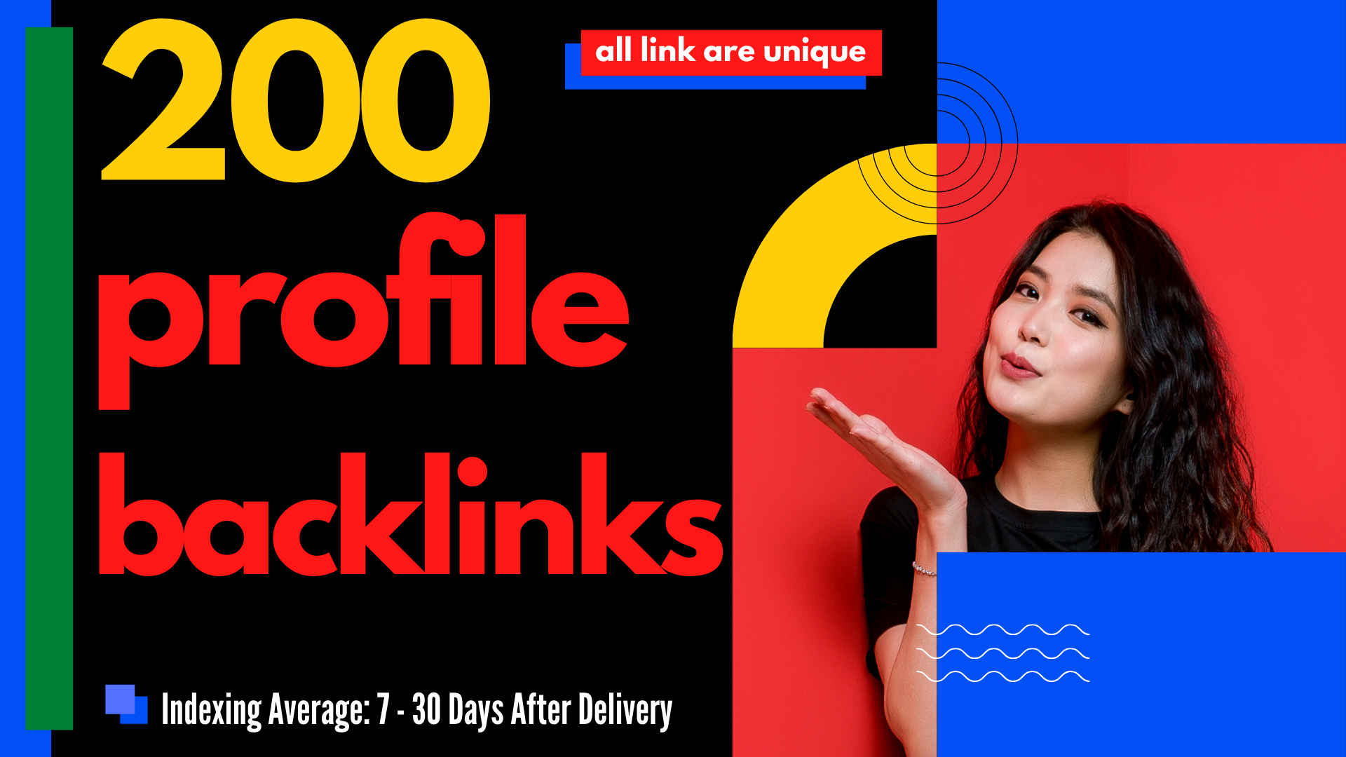 I will create 200 high authority profile backlinks SEO
