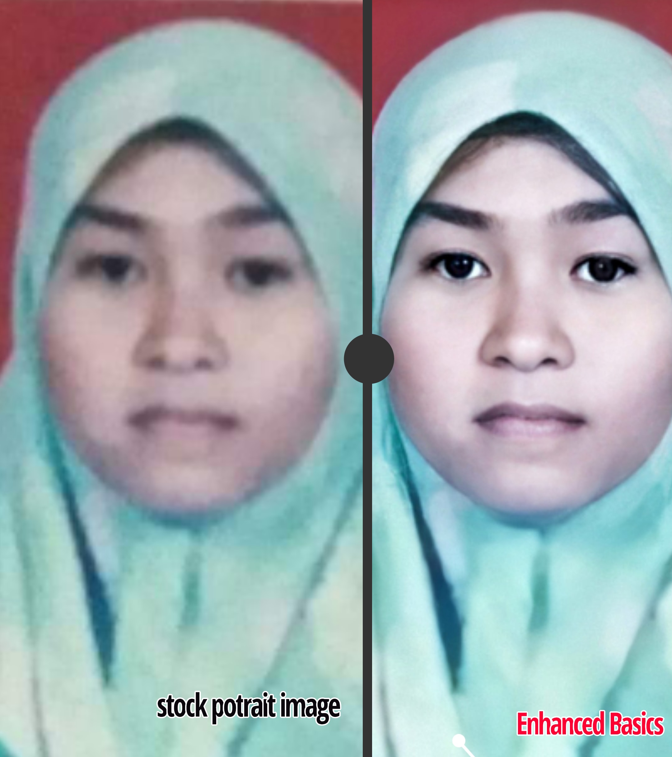 I will sharpen a low resolution or blurry portrait images to high definition