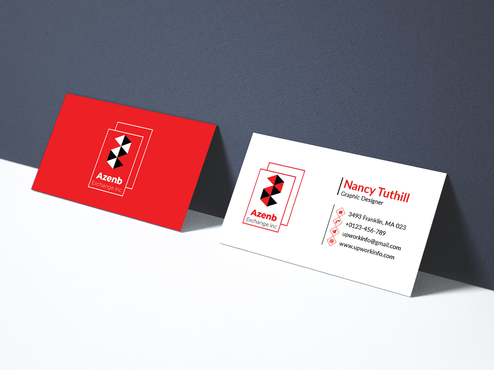 I will do a modern minimalist corporate business card design In 24 Hours