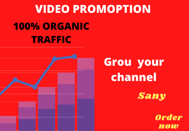 I will do organic youtube video promotion to unlimited audiences