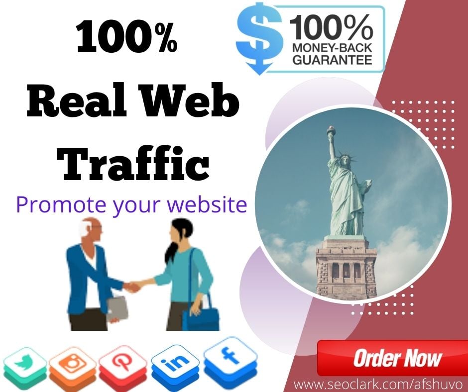 I will do promote your website with real USA web traf...