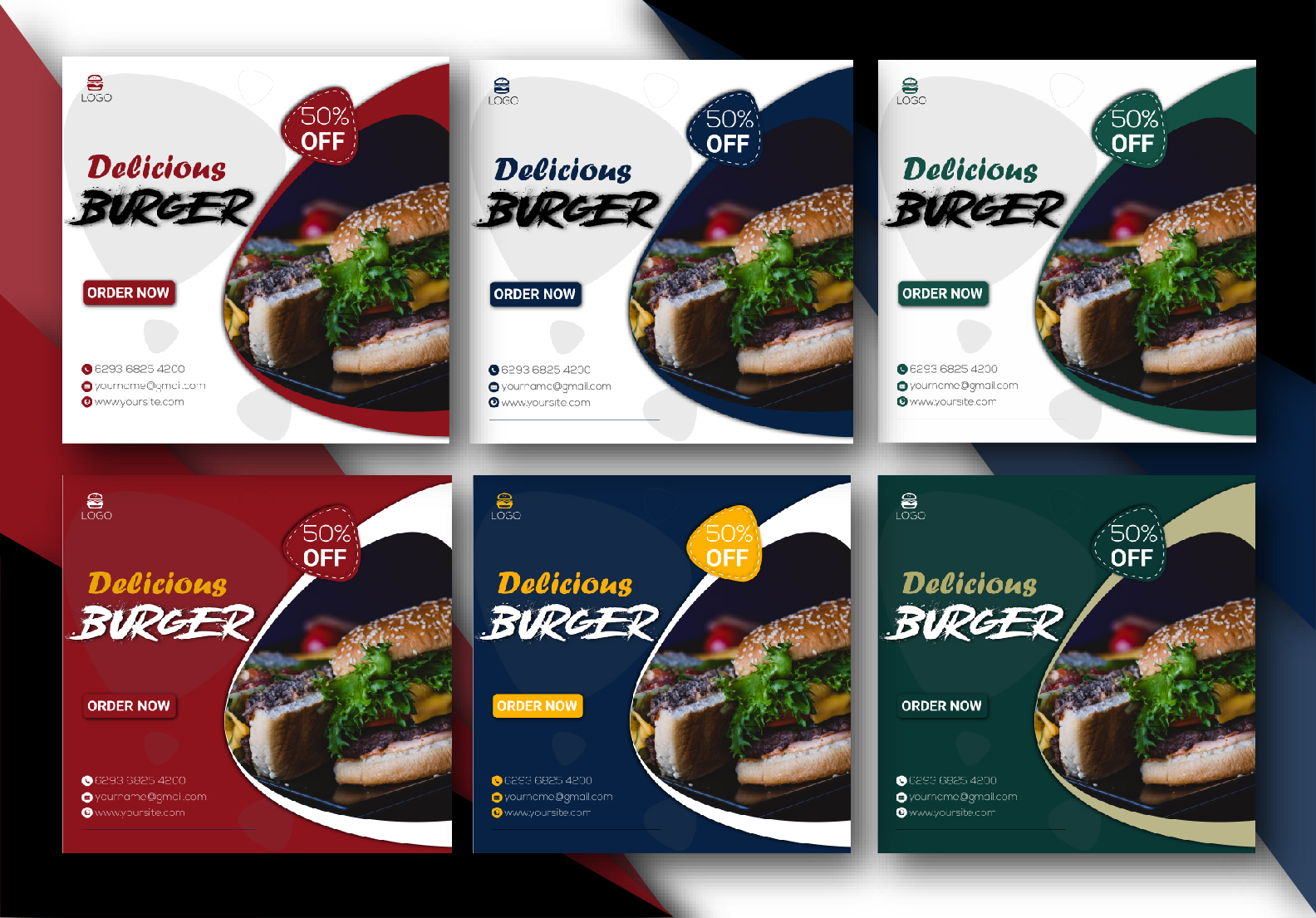 Amezing social post & cover design for food