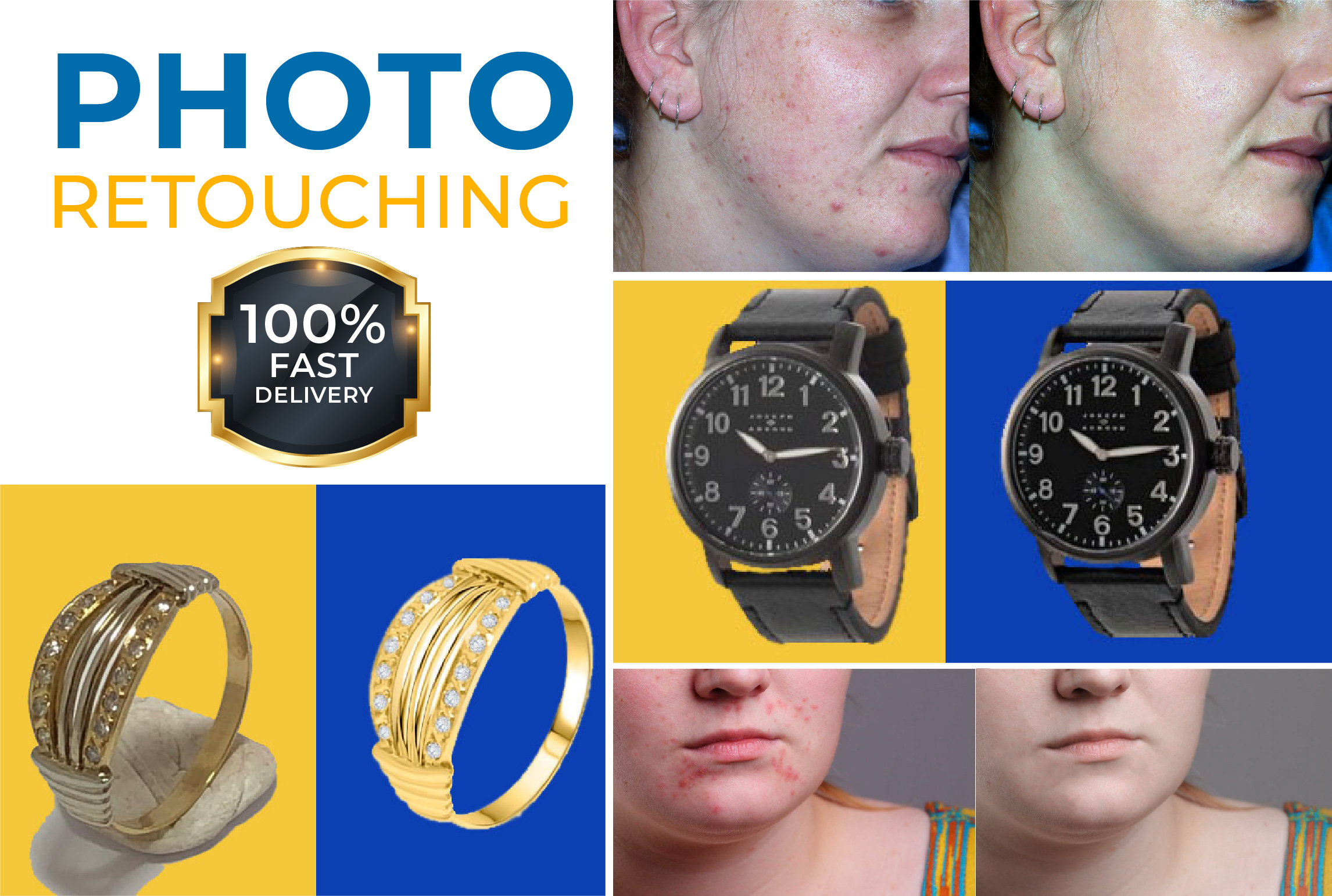 I will do the best quality photo retouching and product photo editing