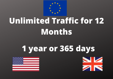 High quality Traffic for 12 Month USA, UK, Europe h...