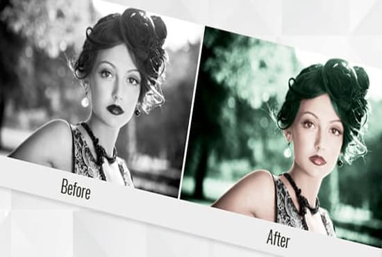 I will do black and white photo to color photoshop