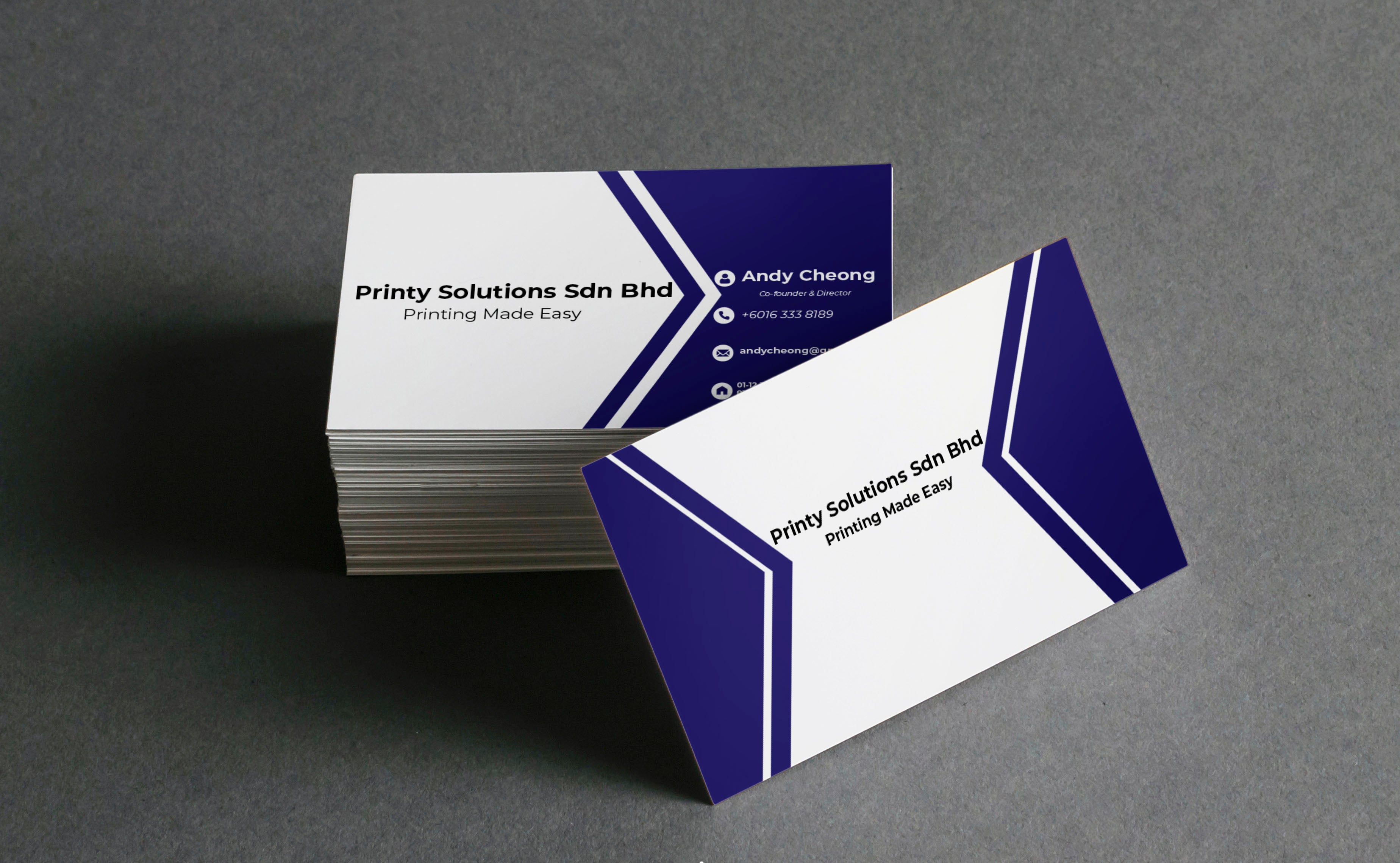I will design professional modern minimal business card and logo for you.