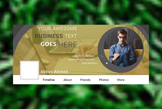 I will make professional facebook cover for you
