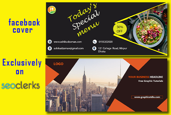I will design facebook cover page
