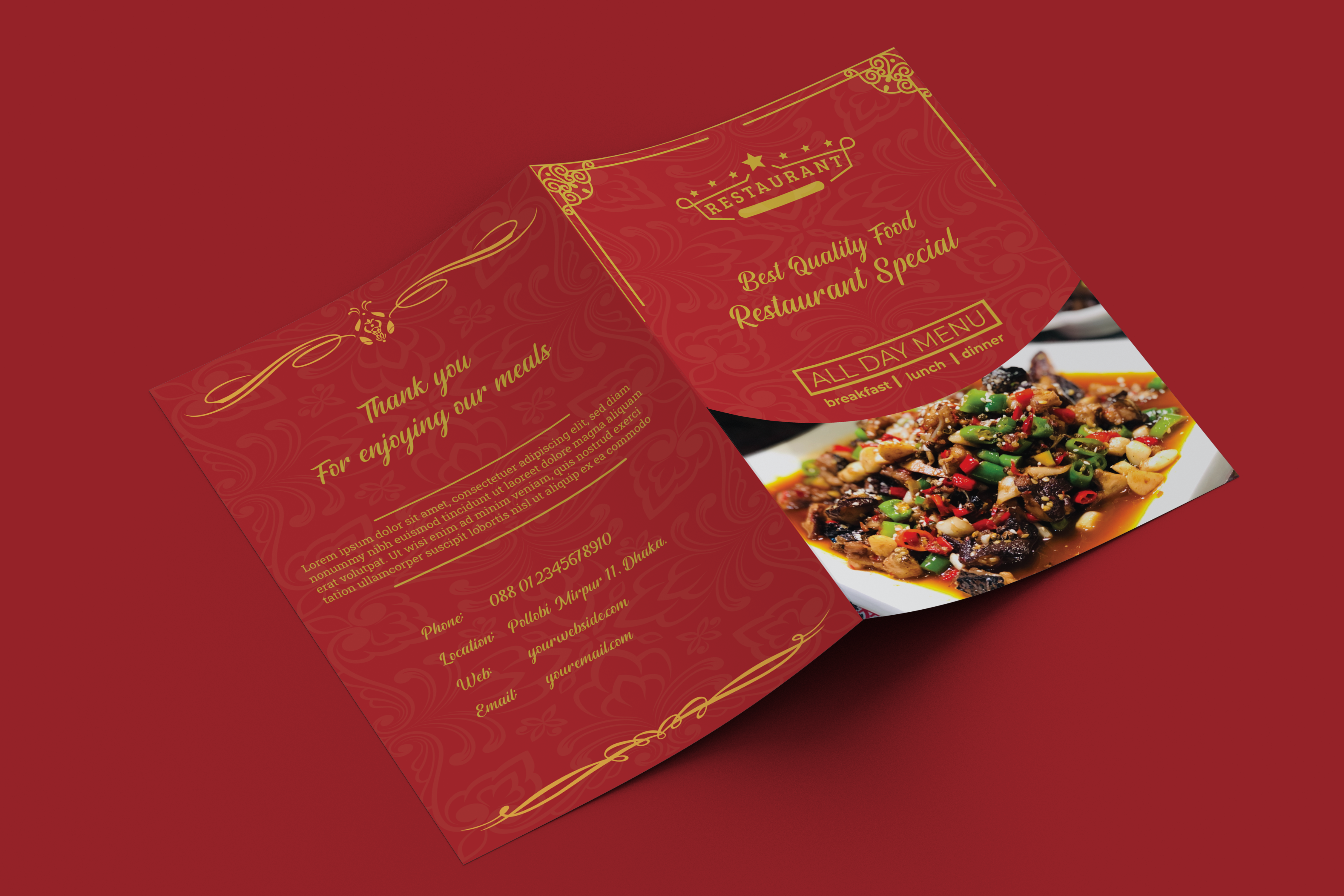 I will design food menu restaurant menu foodbook for your Business