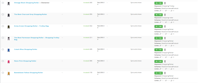 Write seo meta tags, meta title, meta description, image alt tag, H1 heading (10 pages)
