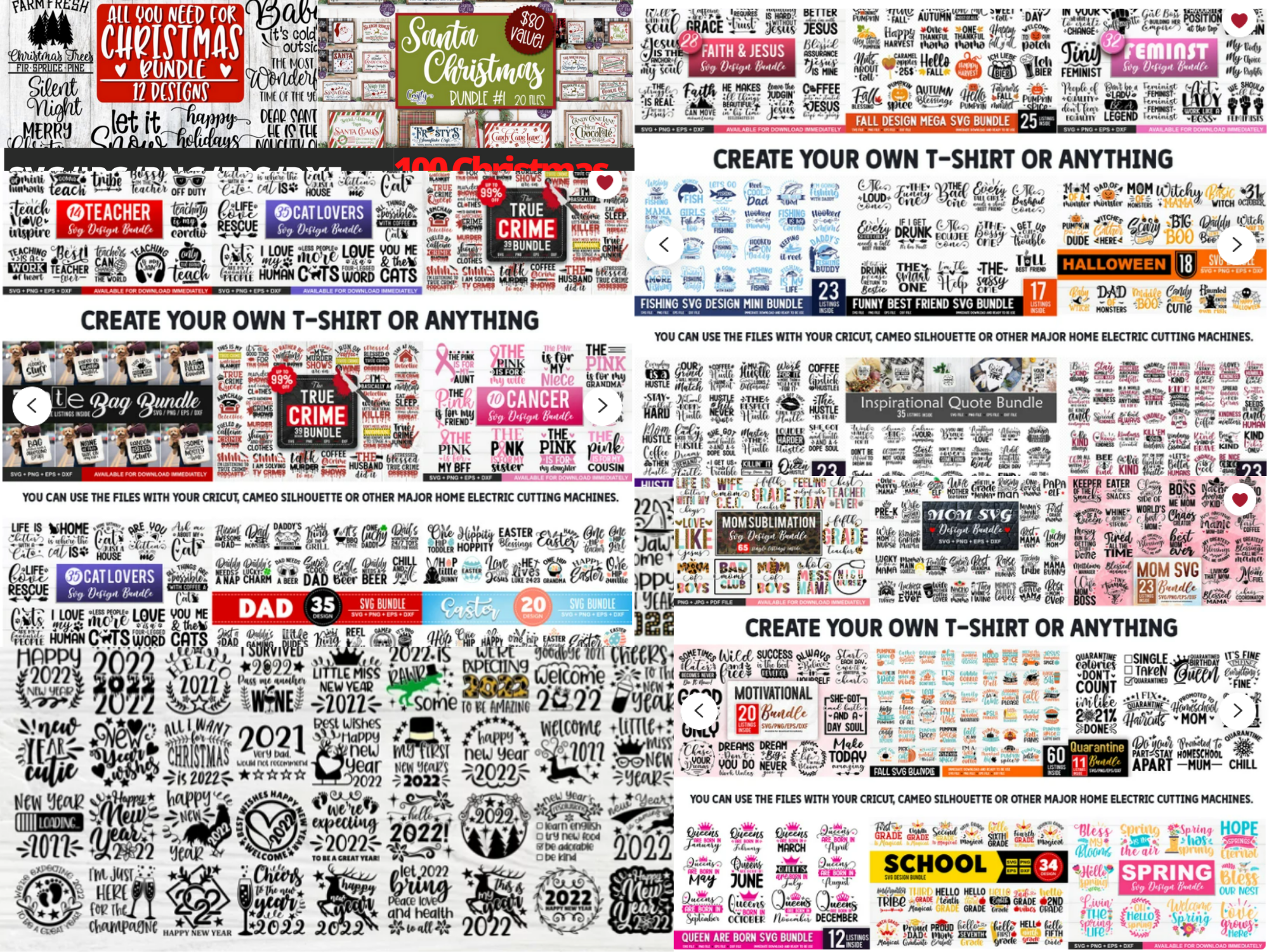 I will give 40 000+ tshirt designs, svg, png, dxf, eps