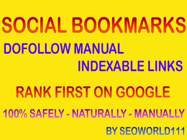 100 Dofollow Social Bookmarks - 3x - Order 3 to get free 1