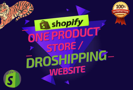 I will create premium shopify one product store, dro...